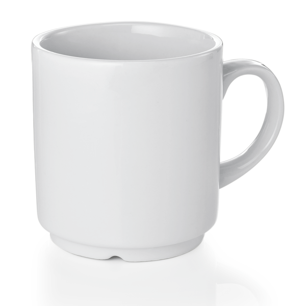 Mug en porcelaine empilable - 250 ml - Ø 7,6 cm (lot de 6)