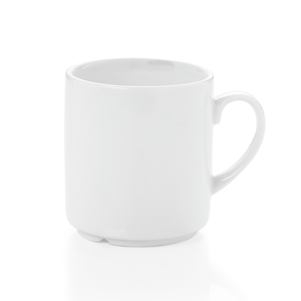 Mug en porcelaine empilable - 290 ml - Ø 7,8 cm (lot de 6)