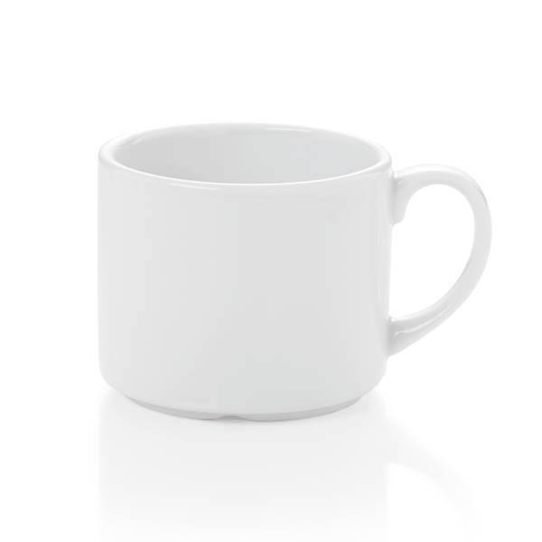 Mug en porcelaine empilable - 300 ml - Ø 8,5 cm (lot de 6)