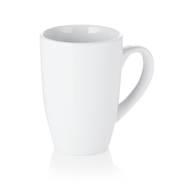 Mug conique en porcelaine - Ø 7,5 cm - 300 ml (lot de 6)