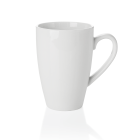 Mug conique en porcelaine - Ø 8,5 cm - 450 ml (lot de 6)