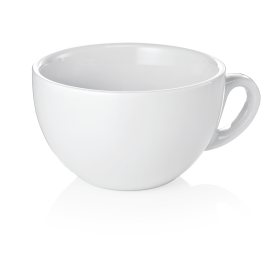 Tasse cappuccino en porcelaine blanche - Ø 10,5 cm - 280 ml (lot de 6)