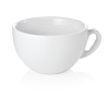 Tasse cappuccino en porcelaine blanche - Ø 10,5 cm - 280 ml (lot de 6)