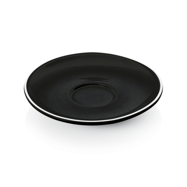 Soucoupe en porcelaine noire pour réf. 4998 009 (lot de 6)