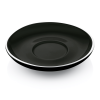 Soucoupe en porcelaine noire pour réf. 4998 020 et réf. 4998 028 (lot de 6)