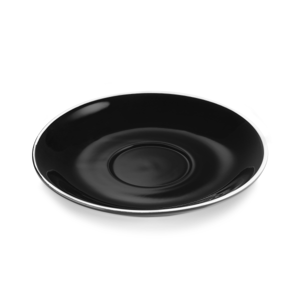 Soucoupe en porcelaine noire pour réf. 4998 035 (lot de 6)