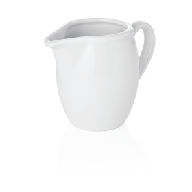 Pot à lait en porcelaine blanche - 15 cl - Ø 6 cm - H 7,5 cm (lot de 12)