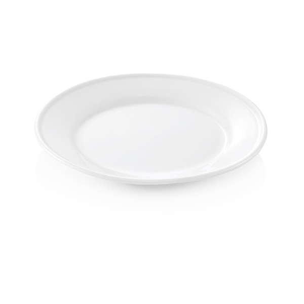 Assiette plate en porcelaine - Ø 23 cm (lot de 6)