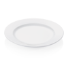 Assiette plate bistro en porcelaine - Ø 30 cm (lot de 4)