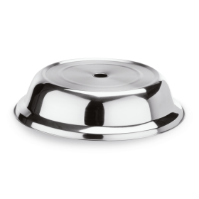Couvre-assiette inox chromé - Ø 28 cm