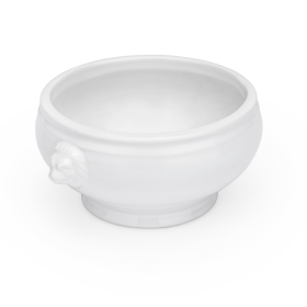 Bol tête de lion en porcelaine - Ø 15,5 cm - 450 ml (lot de 6)