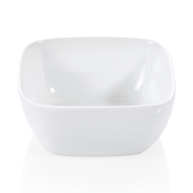 Bol carré en porcelaine - 20 x 20 cm - 1,8 L (lot de 4)