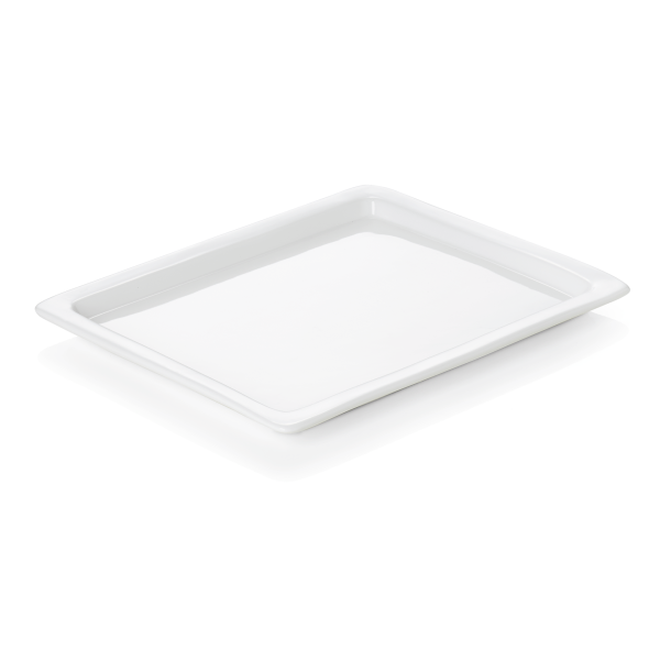 Plateau GN - Porcelaine blanche - GN 1/2 - H. 20 mm