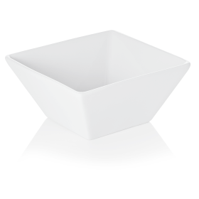Bol carré en porcelaine - 11 x 11 cm - 300 ml (lot de 6)