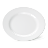 Assiette plate en mélamine blanche - Ø 23 cm (lot de 12)