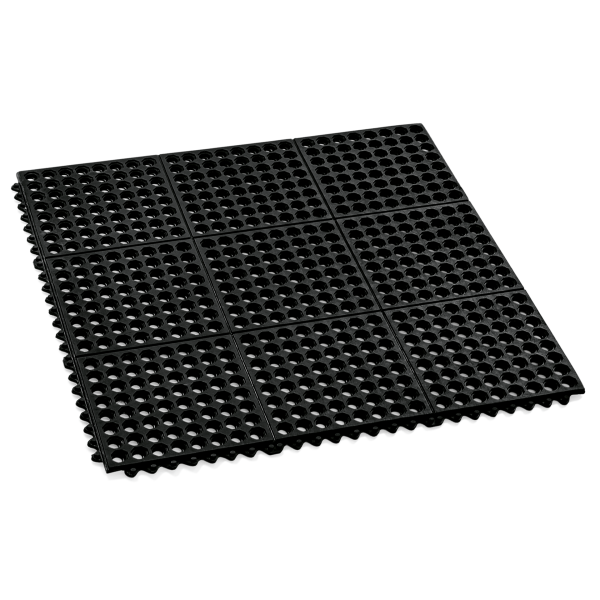 Paillasson en caoutchouc à assembler - 90 x 90 cm