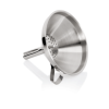 Entonnoir inox chromé avec grille filtrante - Ø 10 cm