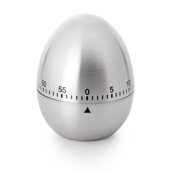 Minuteur inox en forme d'œuf – 60 minutes