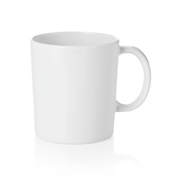 Tasse en mélamine blanche - 350 ml (lot de 12)