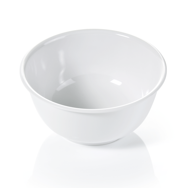 Saladier mélamine blanche 1,3 L - Ø 18 cm (lot de 4)
