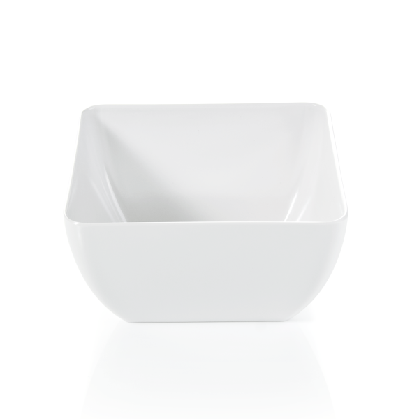 Saladier carré mélamine blanche 2,2 L - 19 x 19 cm (lot de 6)
