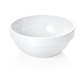 Bol en mélamine blanche - 1 L - Ø 17 cm (lot de 6)