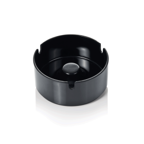Cendrier empilable en mélamine noire - lot de 12