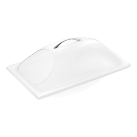 Cloche de présentation en polycarbonate - 1 ouverture - GN 1/1
