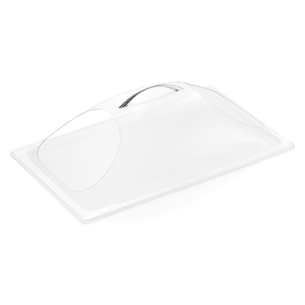 Cloche de présentation en polycarbonate - 2 ouvertures - GN 1/1