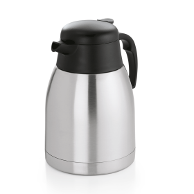 Pichet isotherme inox chromé - 1 L - Hauteur 18 cm