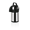 Pichet isotherme à pompe en acier chrome-nickel - 2,2 L - Hauteur 35 cm
