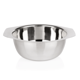Bol de service inox chromé avec poignées - 2,5 L - Ø 20 cm