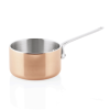 Mini-casserole de service cuivre/en acier chrome-nickel - Ø 10 cm - 470 ml