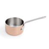 Mini-casserole de service cuivre/en acier chrome-nickel - Ø 7 cm - 130 ml
