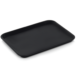 Plateau en polypropylène noir surface antidérapante - GN 1/2