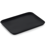 Plateau en polypropylène noir surface antidérapante - GN 1/2