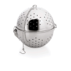 Boule à infusion du riz inox perforé - Avec chaîne et crochet - Ø 14 cm
