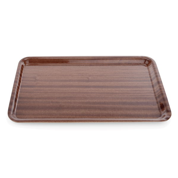 Plateau en bois compressé mélaminé surface antidérapante - 60 x 45 cm