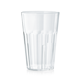 Verre en polycarbonate cannelé - 220 ml (lot de 6)
