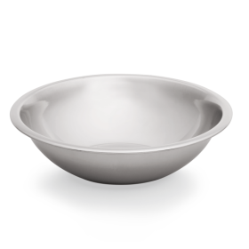 Bol évasé inox chromé - 4 L - Ø 28 cm