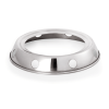 Socle inox chromé pour cul de poule - Ø 14,5 cm