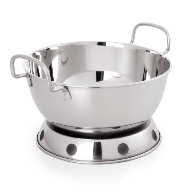 Socle inox chromé pour cul de poule