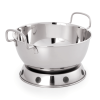 Socle inox chromé pour cul de poule