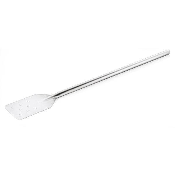 Spatule perforée inox chromé - 100 cm