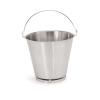 Seau inox chromé 15 L avec anse