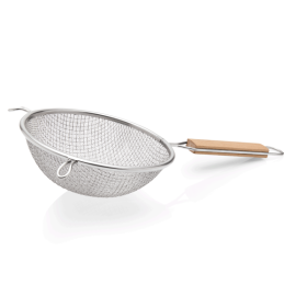 Passoire inox chromé avec manche en bois - Ø 26 cm