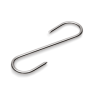 Crochet à viande en acier chrome-nickel – 8 cm (lot de 12)