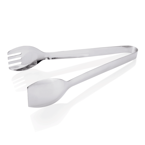 Pinces à salade inox chromé - 28 cm