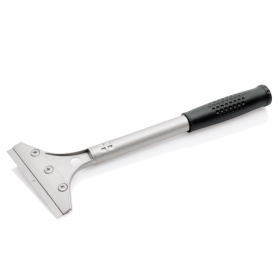 Racloir en zinc pour plancha avec manche antidérapant - 30 cm