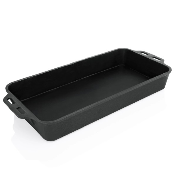 Plat à rôtir rectangulaire fonte 81 x 37 x 10,5 cm – Poignées latérales moulées